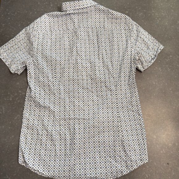 Armani Exchange Geometric Print Short Sleeve Shirt – Size Medium (Slim Fit) - Picture 4 of 11